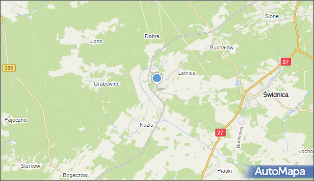 mapa Osiedle Letnica, Osiedle Letnica na mapie Targeo